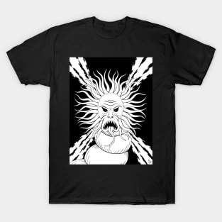 Tentacled Monstrosity Weird Horror Art T-Shirt